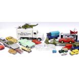 Modern Diecast Vehicles, aircraft, cars and industrial vehicles, including a Revell Corvette