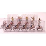 Tour de France' Themed models of Cyclists, together with some figures of sportsmen, some complete