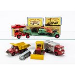 Matchbox, from the 75, MOY and King Size series, including No.69 Hatra Travel Shovel, No.37 Cattle