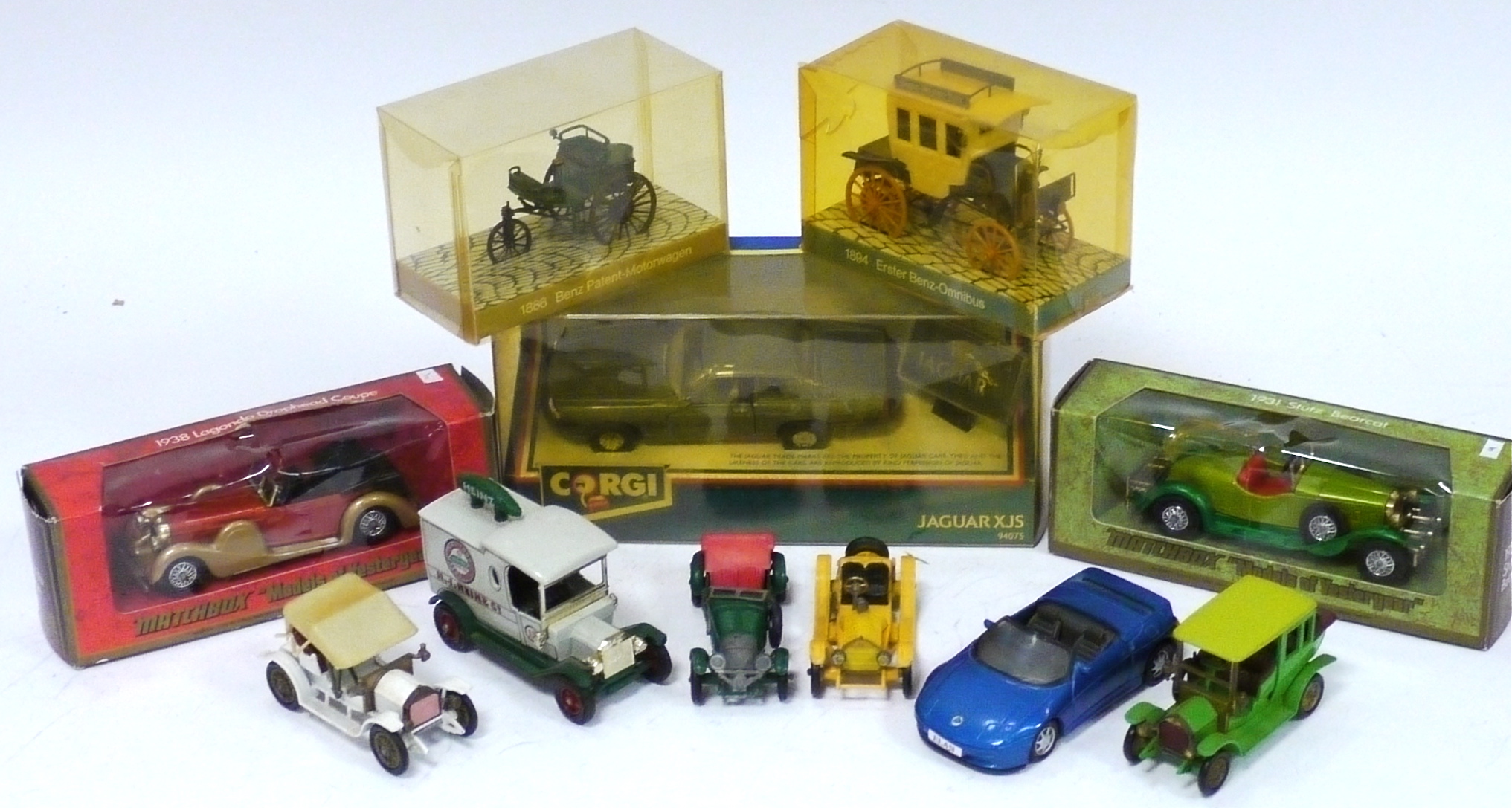 1960's-1980's Matchbox MOY, historical cars and vehicles, including a Y-2 1914 Prince Henry