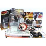 James Bond Paraphernalia, figures, magazines, newspaper articles and more, including a Wicke 007