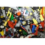 LEGO Components and Vehicles, very large quantity of bricks, plates, tiles, wheels in assorted