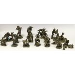 Myth and Magic Collectors Club Figures, pewter models of dragons, including 'The Dragon of