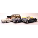 Large Scale American Cars, 1:18 scale, by various makers including a Road Tough Chevrolet Impala,