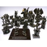 Myth and Magic Collectors Club Figures, pewter models of wizards and enchanted creatures,