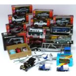 Modern Diecast, cars, vans and aircraft, by Corgi, Kinsmart, Welly and others, including a Bobcat
