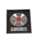 Judas Priest, An original RIAA Platinum disc award present to Dave Holland the bands drummer from