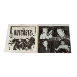 The Outcasts / Punk Rock, two 7" Singles on the Good Vibrations label: Just Another Teenage Rebel (
