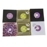 Deep Purple and related, thirteen 7" singles (some with Factory Sample stickers) - seven by Deep