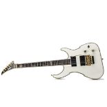 Electric Guitar, Peavey EXP limited edition V Type Series, serial no 04031416, White Pearl, made