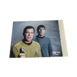 Star Trek/Autographs, one coloured 10" X 8" promotional print signed by William Shatner and