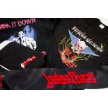 Judas Priest, collection concert clothing including 1981 world tour cap, five concert scarfs,