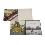 The Beatles, three albums, White album UK first press stereo (sleeve 0451150) with poster and