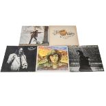 Neil Young, five original UK albums on Reprise: Neil Young (RSLP 6317), Harvest (K 54005), Everybody