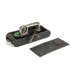 Portable gramophone, Excelda: a pocket-camera-form gramophone with Excelda soundbox and black