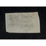 The Beatles / John Lennon, A paper sheet with pencil sketch titled 'Cyn' with doddle drawing of