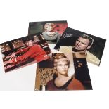 Star Trek/Autographs, four signed coloured 10" X 8" promotional prints, three with certificates of