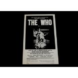 The Who, An original flyer / handbill for their concert at The Hammersmith Palais, Thursday 29th