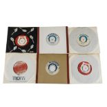 Reggae / Magnet and Lucky Label, nine UK 7" single records, including John Holt, I Jahman Levi,
