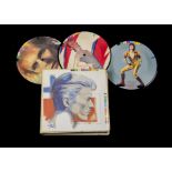 David Bowie, Fashions - Bow 100, 10x 7" picture disc set in case, in good condition
