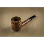 A Radice large briar estate pipe, no.66, of straight shape, with smooth mixed grain, hand cut double