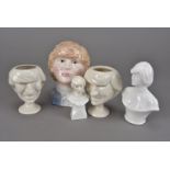 A set of six Fluck and Law Lady Diana eggcups, together with a C A pottery fine bone china