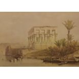After David Roberts (1796-1864) a pair of modern lithographs, 'Approach to the fortress of Ibrium