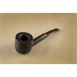A Savinelli Punto Oro briar estate pipe, the sitter with sandblasted finish to the circular bowl and