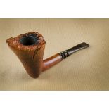 A Sven Lar briar estate pipe by Michael Kabik, stamped 'Sculpture' to the shank, the free hand of