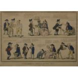 After George Moutard Woodward (1760-1809), colour engraved political caricature 'Anticipation or