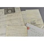 A collection of 19th Century documents, mostly wills, relating to the Chambers and Tomlinsons