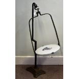 A set of Edwardian cast iron shop balance scales, dated 1906, by W.R.B Martin of Reading, the
