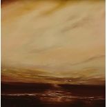 Sue Canonico, 20th Century, British, acrylic on canvas, Sunset, signed lower left, framed, 75 cm