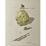 Salvador Dali, Spanish, hand signed limited edition wood cut block print, Inferno Chant 23: The