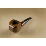 An America National Washington DC imported briar estate pipe, of curved shape with an octagonal