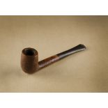 The Tinder Box briar estate pipe, Exotica' the straight shape with small sandblasted bowl,