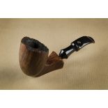 A Rungsted Seafarer briar estate pipe, the sitter with straight grain, and flared shank, hand cut