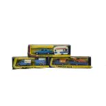 Corgi Toys Gift Sets, GS24 Mercedes-Benz 240D & Touring Caravan, GS15 Land-Rover With Horse Box,