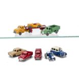 Dublo Dinky Toys, 061 Ford Prefect, 062 Singer Roadster, 064 Austin Lorry, 065 Morris Pick Up, 067