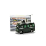 A Dinky Supertoys 968 BBC TV Roving Eye Vehicle, dark green body, grey grooved hubs, BBC crest,