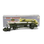 A Dinky Supertoys 666 Missile Erector Vehicle, with Corporal Missile and Launching Platform, in