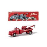 A Tekno 436 Breakdown Lorry 'Falck Zonen', red body, blue siren, bare metal hubs, in original box,