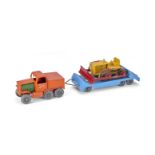 A Moko Lesney Large Scale Prime Mover 'British Road Services', comprising orange tractor with