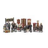 Lot of lead Railway series figures (25) and accessories by Hilco and Pixyland, including porters,