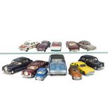 Dinky Toy Cars, including 188 Jensen FF, 131 Jaguar E Type, 189 Lamborghini Marzal, 152 Rolls