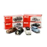 Somerville 1/43 White Metal Models, No.120A Sunbeam Talbot 90 Mk 2A, bronze, No.100 Austin FX4 Taxi,