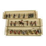 Britains sets 2083 Welsh Guards, 6 pce post 1960 version, US Air Corps from set 2044, 7 correct