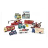 Corgi Toys, including 450 Austin Mini Van, 413 Smith's Karrier Bantam Mobile Butchers Shop, in