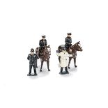 H R Products rare mounted Police Officer (2), traffic policeman and policeman at ease, generally