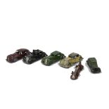 Early British Diecast, including Kembo Streamlined Car, maroon body, bare metal wheels, Crescent
